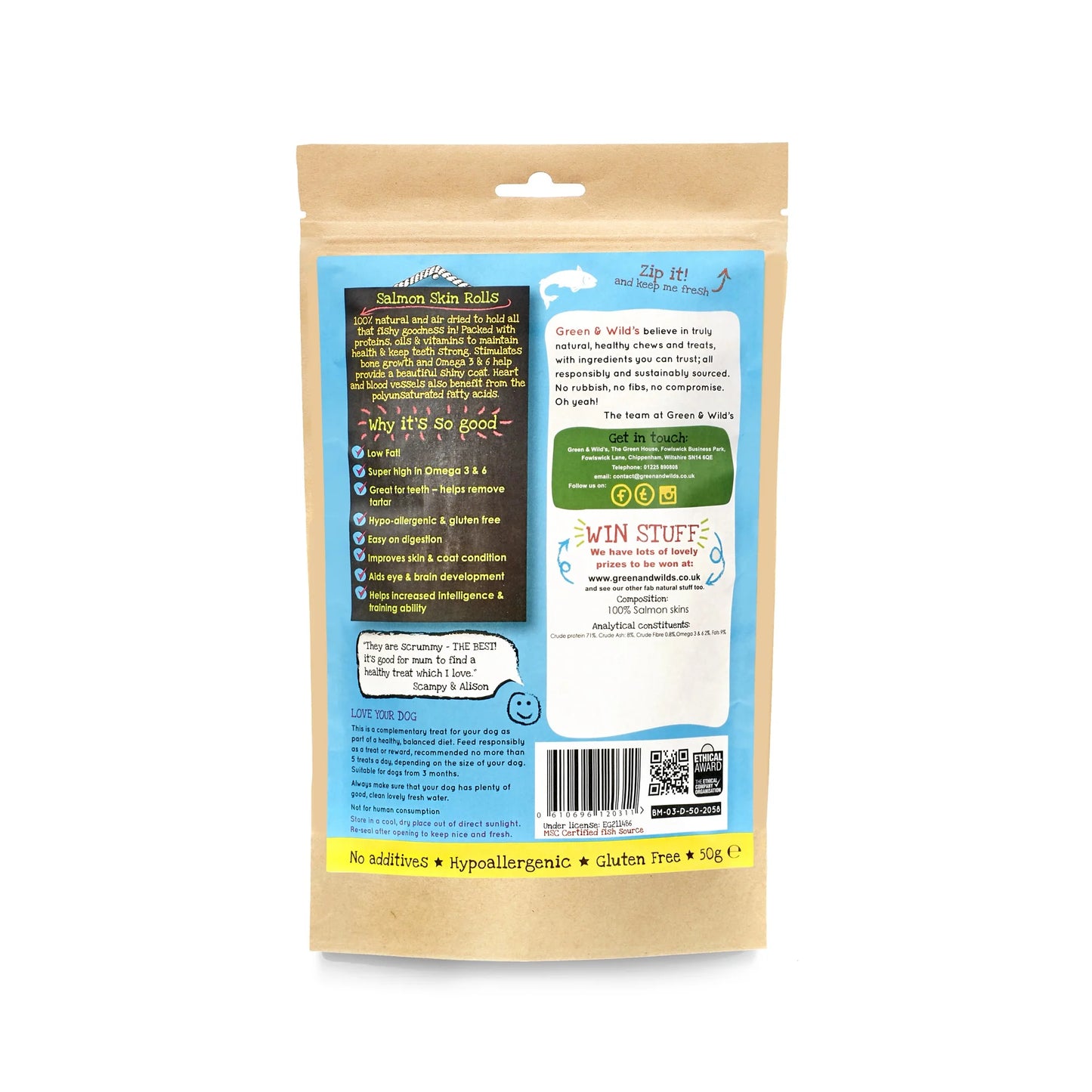 Salmon Skin Rolls, 50g