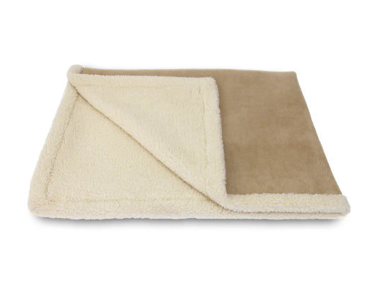 Sherpa Fleece Blanket Camel