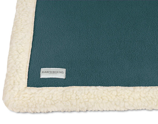 Sherpa Fleece Blanket Aga Blue