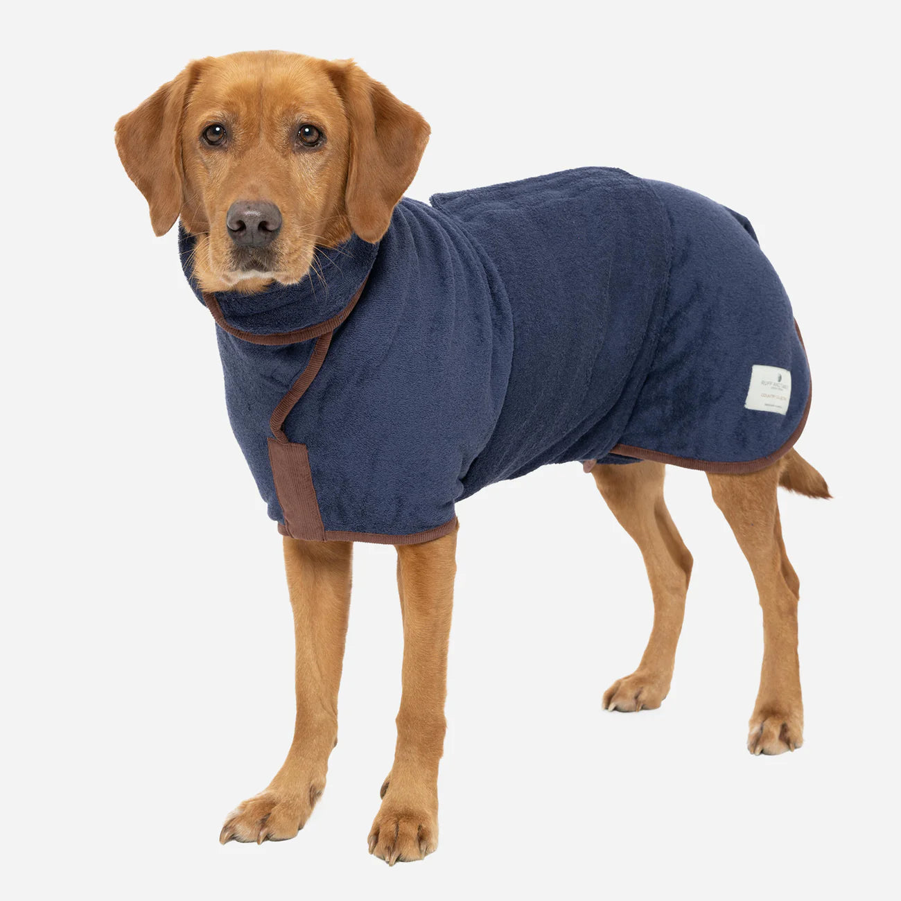 Ruff & Tumble Country Dog Drying Coat (corduroy trim)