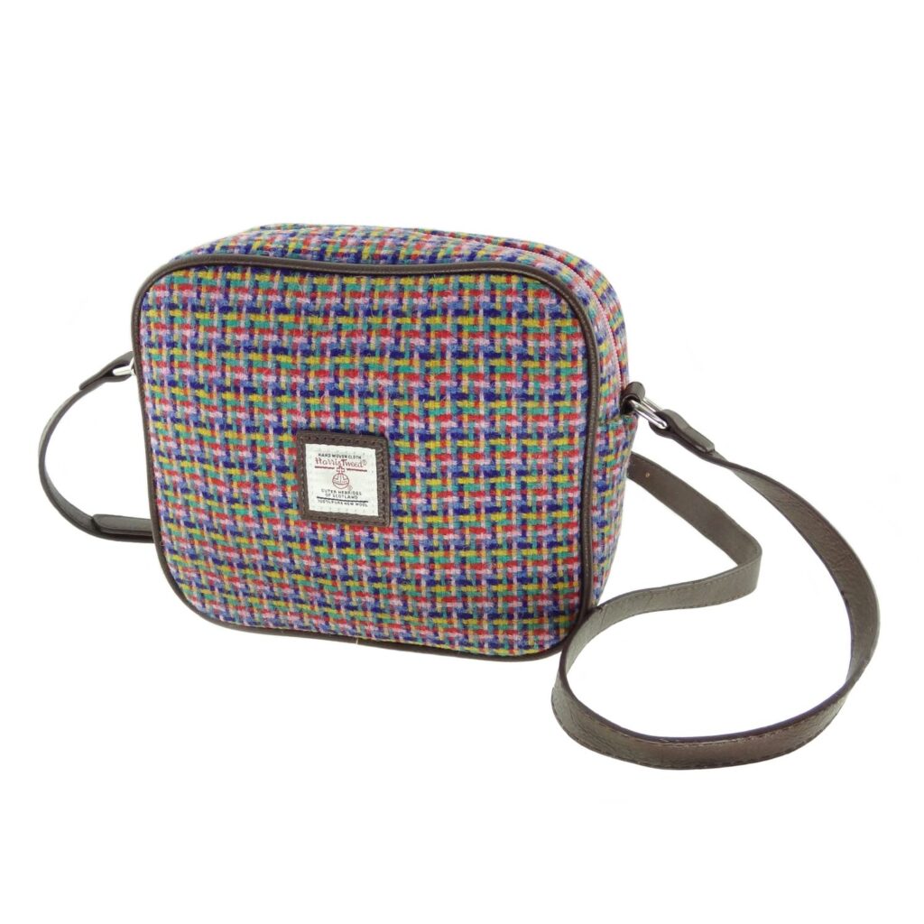 Harris Tweed 'Almond' Mini Bag in Jazzy Weave