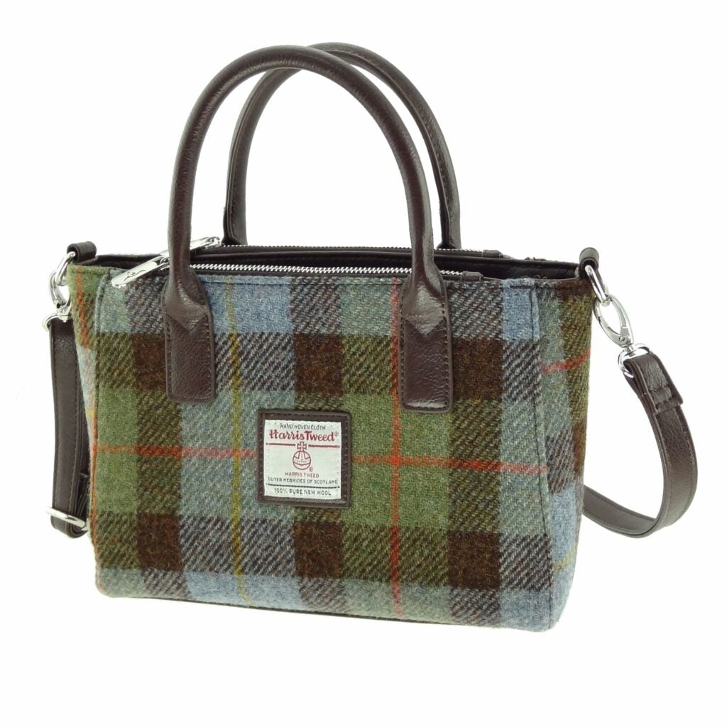 Harris Tweed 'Brora' Small Tote in MacLeod Tartan