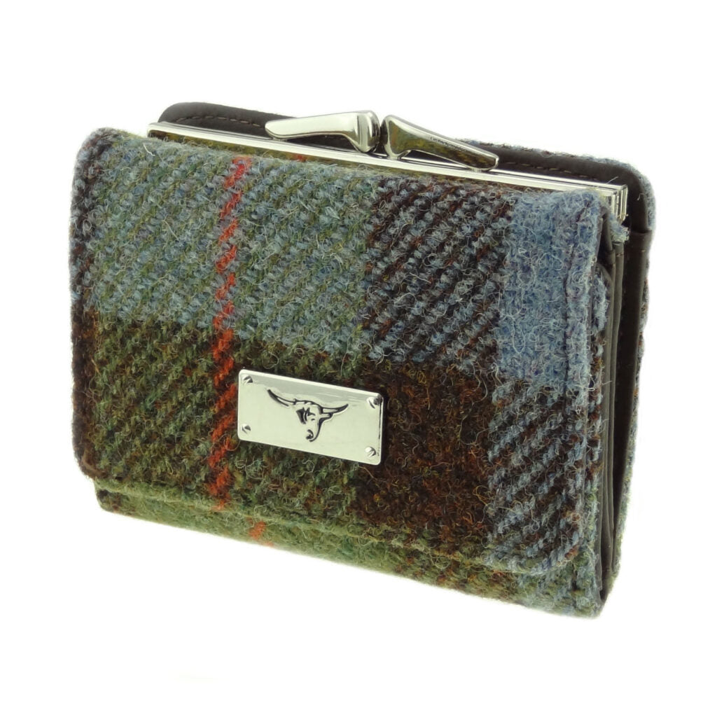 Harris Tweed 'Unst' Small Purse in MacLeod Tartan