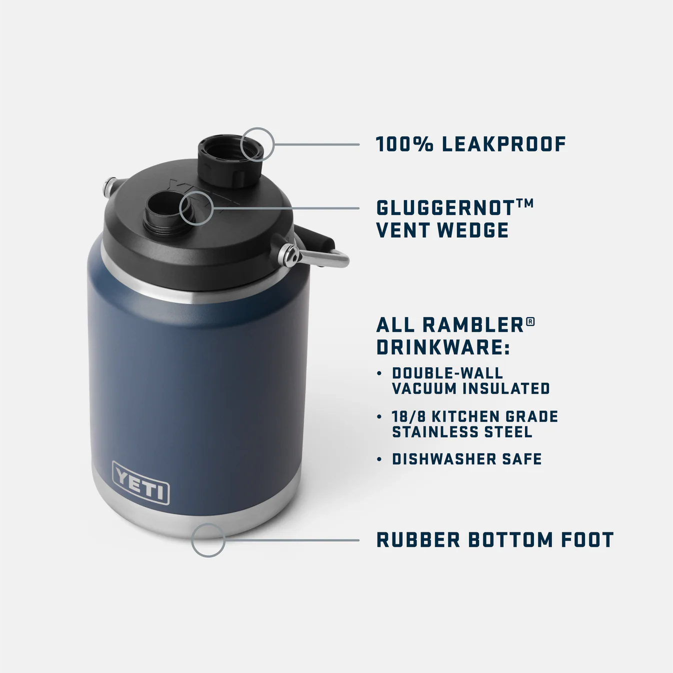 YETI Rambler Half Gallon Jug