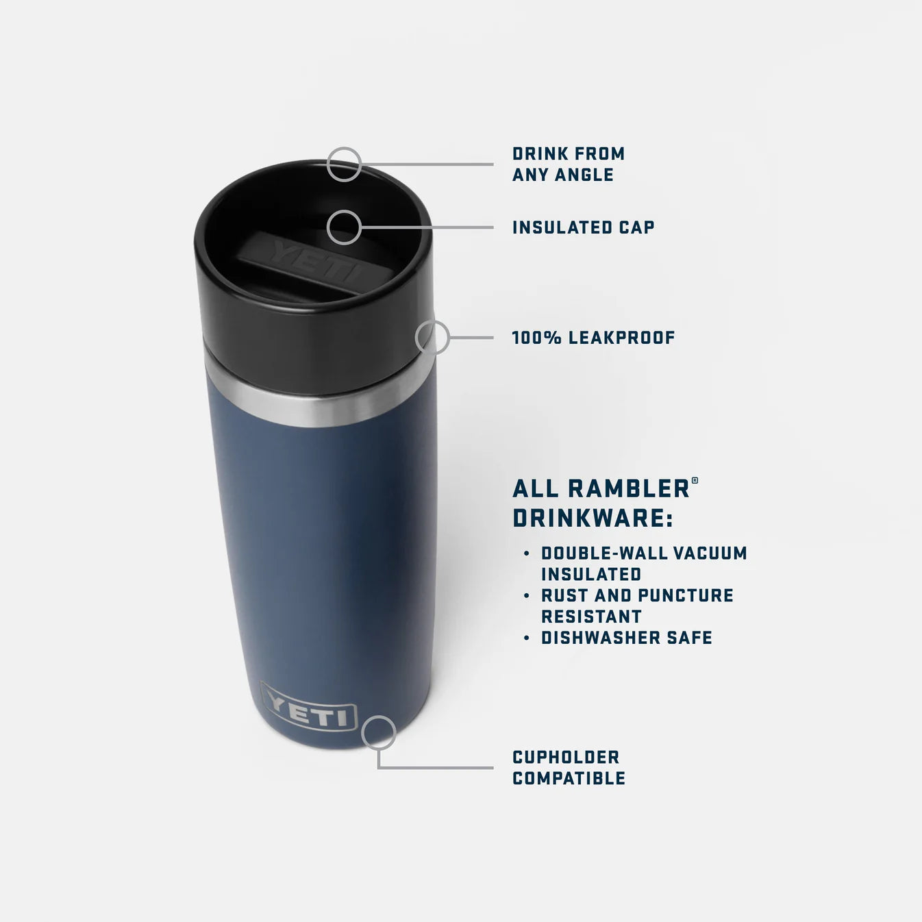 YETI Rambler 16OZ Travel Bottle