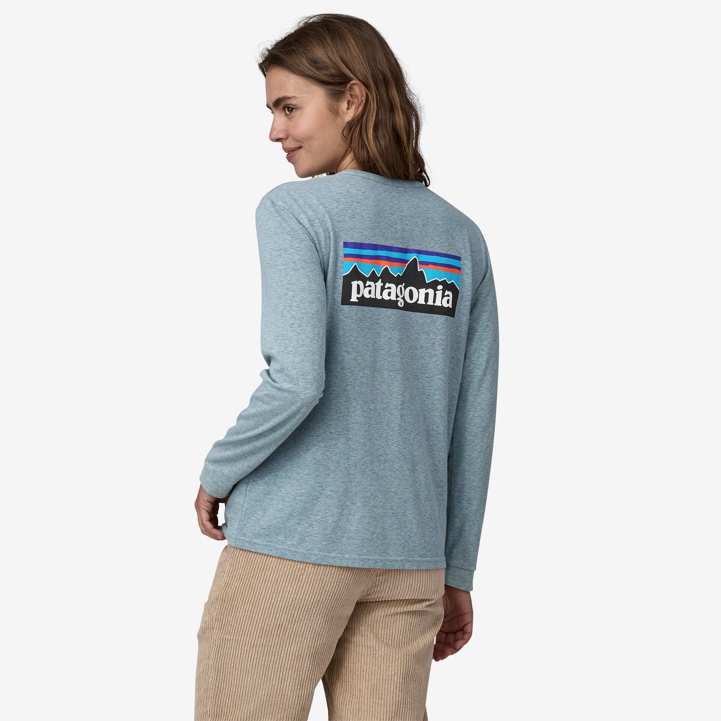 Patagonia W's L/S P-6 Logo Responsibili-Tee