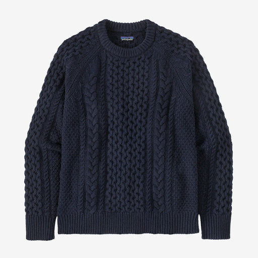 Patagonia Recycled Wool‐Blend Cable Knit Crew