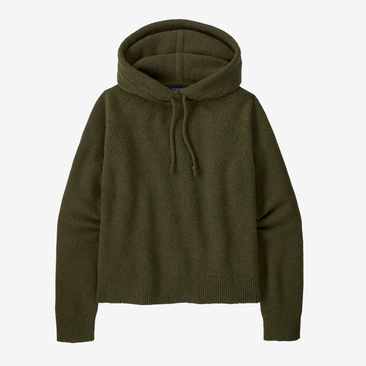 Patagonia W's Recycled Wool-Blend Hooded P/O Sweater