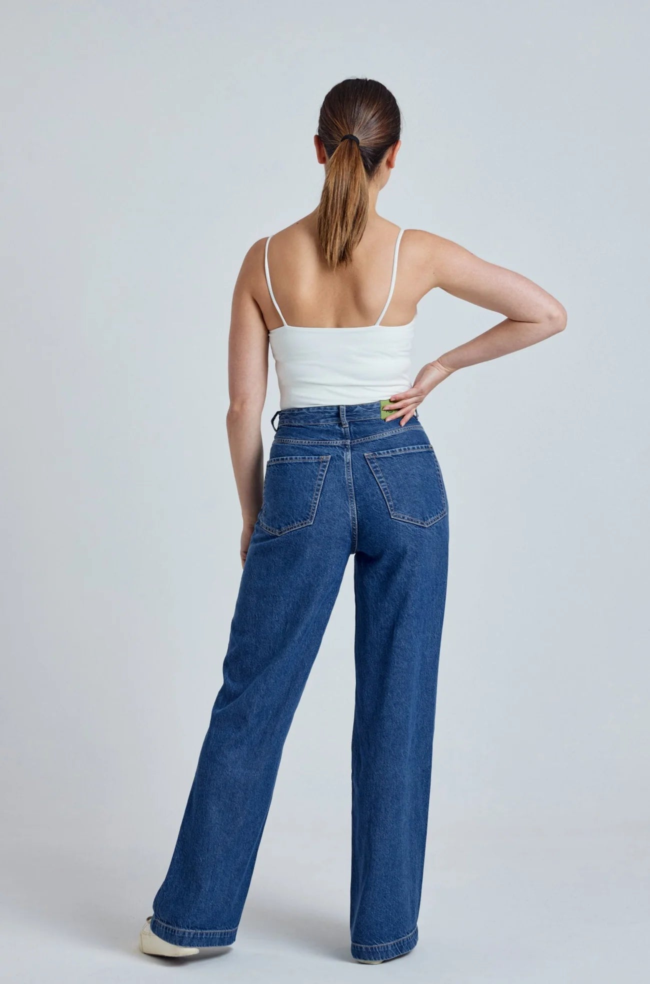 Beech Etta High Waist Wide Leg Jeans Pre Consumer Recycled Lyocell, Lyocell, Recycled Cotton and Acetate Long