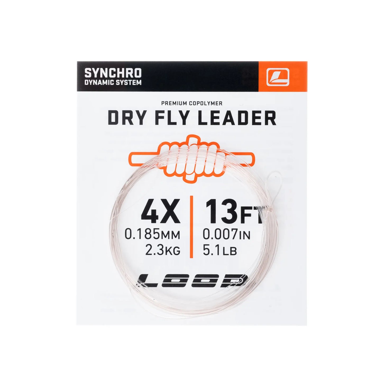 Synchro 13  Dryfly Nylon Leader - 4X