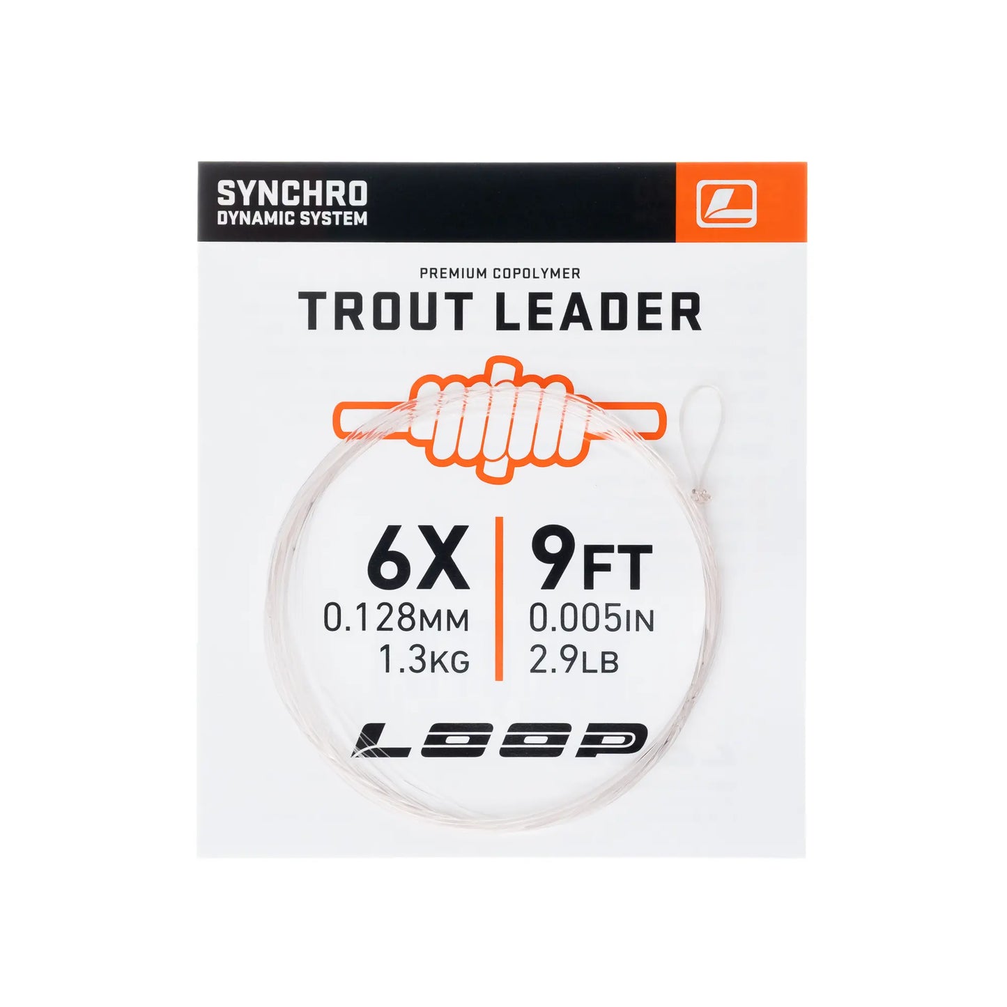 Synchro 9  Nylon Leader - 6X