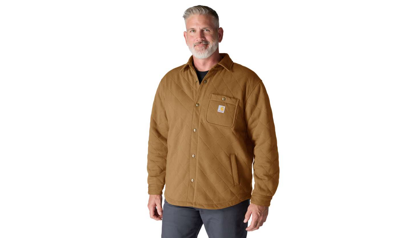 Carhartt Rain Defender™ Loose Fit HW Quilted SnapFront Shirt Jkt