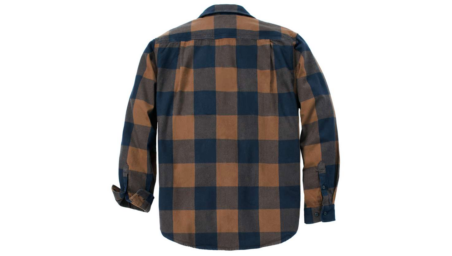 Carhartt M LooseFit HW Flannel LS Plaid Shirt
