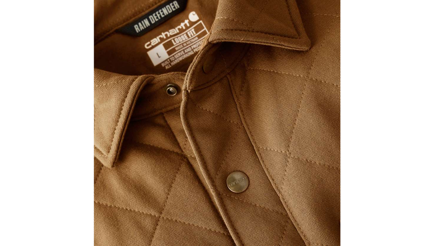 Carhartt Rain Defender™ Loose Fit HW Quilted SnapFront Shirt Jkt