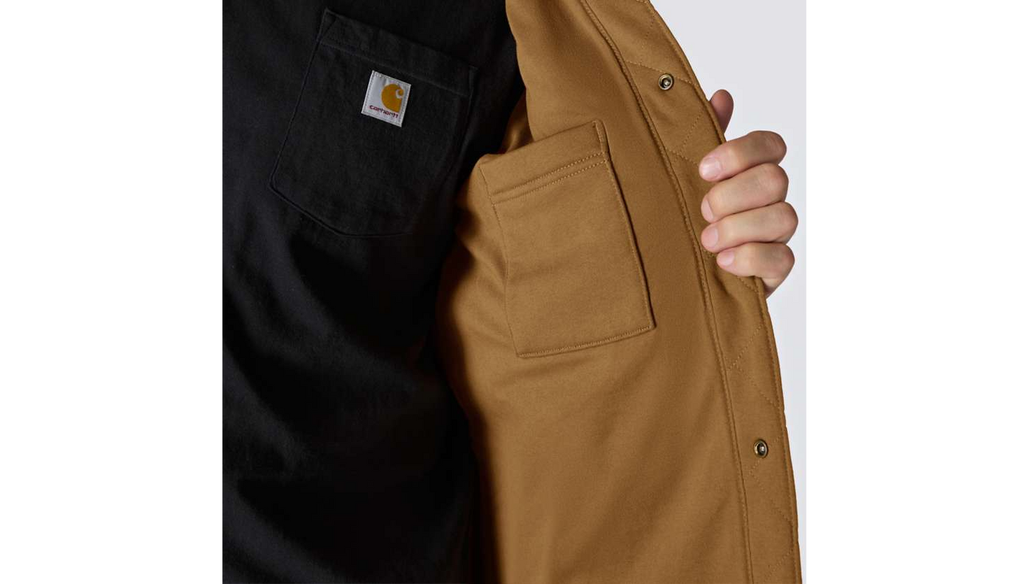 Carhartt Rain Defender™ Loose Fit HW Quilted SnapFront Shirt Jkt