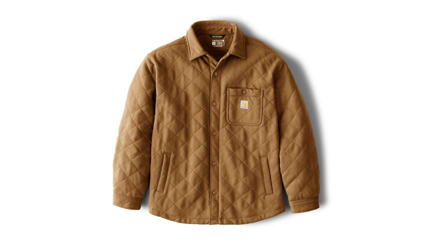 Carhartt Rain Defender™ Loose Fit HW Quilted SnapFront Shirt Jkt