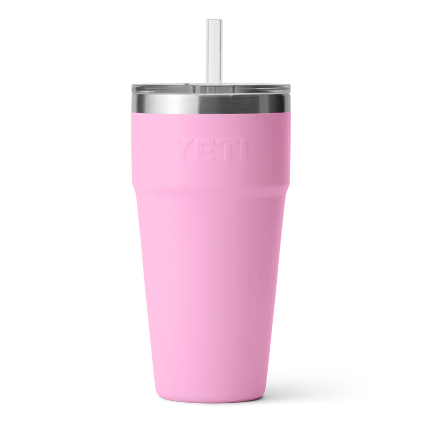 YETI Rambler Straw Cup - Power Pink
